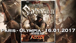 Sabaton, Paris - olympia - 2017.01.16 [HD] [FULL SHOW]
