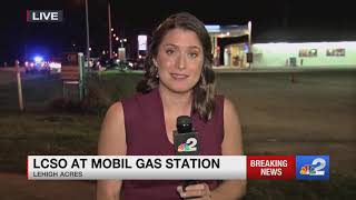 At least one in handcuffs at Lehigh Acres gas station