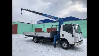 Isuzu ELF NPR манипулятор Tadano 364