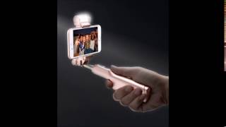 Melkco Selfie LED Stick with Wireless - (Rose Gold)