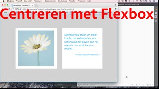 centreren met Flexbox