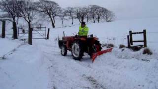 Kubota B1600 snow clearing 10/1/2010 Lask Edge, Staffordshire (5)