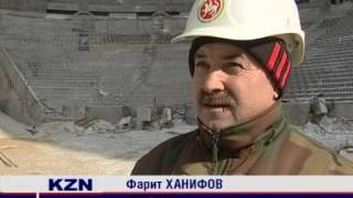 Казанский стадион "Казань-Арена" финальные штрихи. Kazan stadium "Kazan Arena" final strokes.
