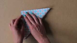 Origami kraanvogel vouwen