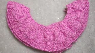Round neck design in knitting machine#3 (निटिंग मशीन में गोल गला डिजाइन#3)