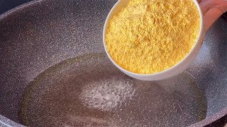 【小穎美食】把玉米麵倒入開水鍋裡，出鍋瞬間變美食，簡單又好吃，太香了
