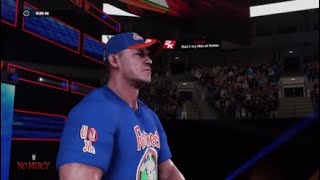 Wwe 2k18 John cena vs Roman Reings No mercy simulation