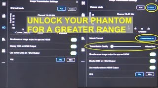 DJI Phantom 3/4 range improvement & manual channels option