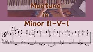 Practicing Montuno in minor II-V-I (all 12 keys) - charts are available