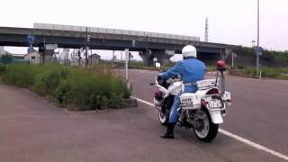 GSF1200P白バイ　緊急発進　Japanese Police Motorcycle scrambles