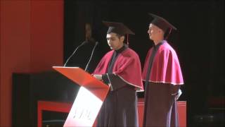 Speech of Sergej Kozlov and Samil Niftaliyev in VMU diploma celebration