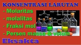Konsentrasi Larutan (Molaritas, molalitas, fraksi mol, persen massa dan volume)