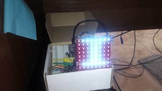 Connecting new led matrix to esp32 and writing some test firmware