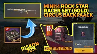 Buruan! Promo Circus Backpack, Skin Mini14 Rock Star, dan Racer Set Gold! PUBG Mobile
