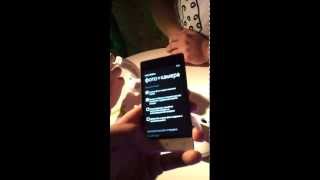Работа меню Windows Phone 8S от HTC