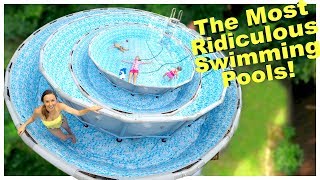 FILLING OUR POOL WITH SWIMMING POOL!! ? | Sam & Nia