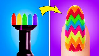 Awesome Nail Designs You Can Easily Repeat || Manicure And Pedicure Hacks