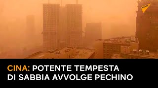 Cina: potente tempesta di sabbia avvolge Pechino