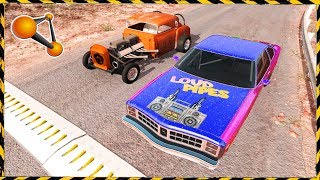 Beamng Drive Spike Strip High Speed Crashes #27