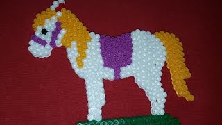 Pony beads Лошадка из бисера!!! делаем с детьми поделки из бисера
