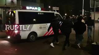 Netherlands: Protests break out in the Hague as country enters partial lockdown