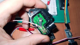 Снимаем показания с бесконтактного датчика положения дроссельной заслонки при помощи вольтметра