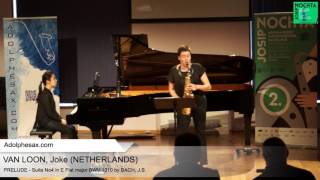 Johann Sebastian Bach - Suite No 4 in E  at major BWV 1010 - Prélude - VAN LOON, Joke (Netherlands)