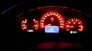 Двухцветная LED подсветка панели приборов MB W210