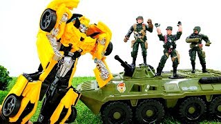 Видео для мальчиков Трансформеры. Военные прогнали Автоботов с Земли!