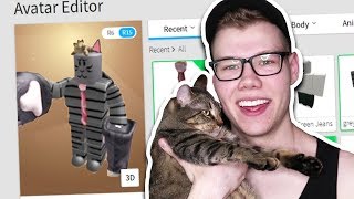 MAKING MY CAT A ROBLOX ACCOUNT!!