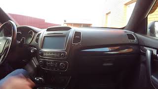 Снятие магнитолы KIA SORENTO prestige