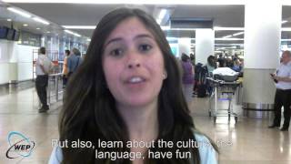 WEP Exchange Students at their arrival in Belgium