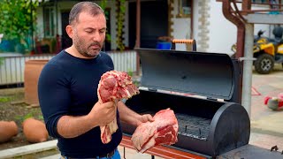 МЯСО на КОСТИ с ОВОЩАМИ в СМОКЕРЕ.