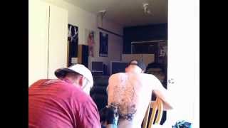 Tattoo live feed back piece