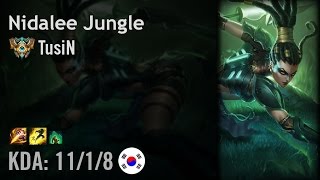 Nidalee Jungle vs Elise - TusiN - KR Challenger Patch 6.12