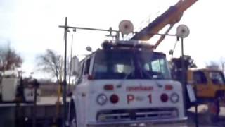 Wire Sawing a Fire Truck in Half 2/3