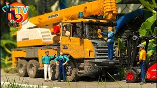 BRUDER Truck LKW Scania Crane Car Wash | Video For Kids