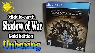 Middle-earth: Shadow of War Gold Edition PS4 Unboxing & Overview