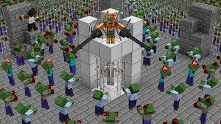 ТОЛПА ЗОМБИ ЗАХВАТИЛА ТЮРЬМУ БАНДИТОВ! НАС ОКРУЖИЛИ! ЗОМБИ АПОКАЛИПСИС В МАЙНКРАФТ! MINECRAFT СЕРИАЛ