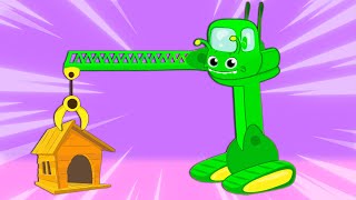 Novo episódio! Groovy O marciano constrói um armazém de árvores no jardim | Cartoon para crianças