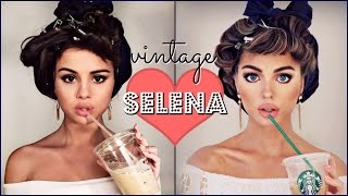 Selena Gomez Makeup Tutorial & Bouncy Curls | Vintage?