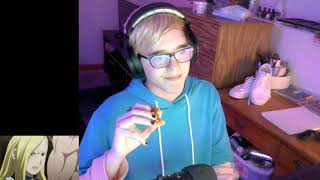 eating pizza and watching netflix but i watch anime instead of netflix