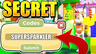 SECRET GODLY SPARKLER CODES IN FIREWORK SIMULATOR! Roblox
