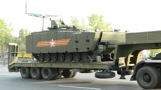 БТР Курганец после парада уже со снятым вооружением