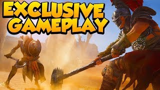 Open World & NEW Gladiator Arena Gameplay - Assassin's Creed Origins 4k 60fps (Exclusive Footage)