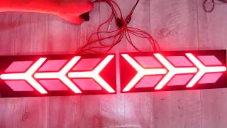 Lamborghini - LED модули задних фар ВАЗ, Черно-белое исполнение