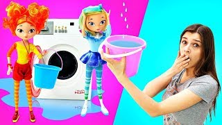 Аленка стирает вещи. Сказочный патруль - Мультфильм о девочках волшебницах. Шоу Ох уж эти куклы!