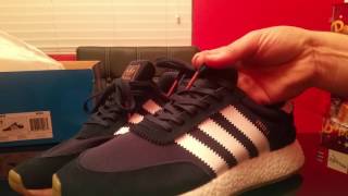 Adidas Iniki runner boost Navy colorway review