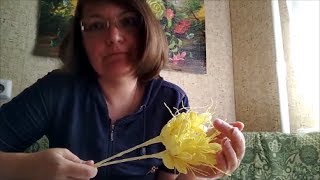 Колосок пшеницы из конфет. Мастер-класс