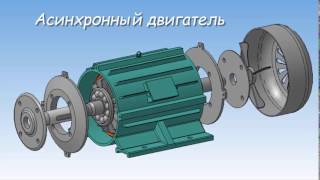 АСИНХРОННЫЙ ДВИГАТЕЛЬ (Сборка) в Компас 3D v16